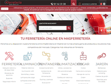 Tablet Screenshot of masferreteria.com